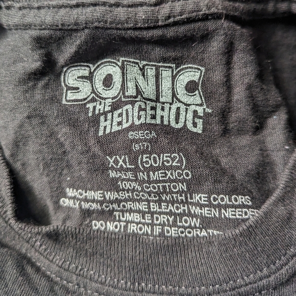 Sonic the Hedgehog Graphic Tshirt Mens XXL - Picture 2 of 2
